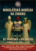 Mikulášská nadílka na zimáku v rámci utkání HC Studénka - HC Uničov v sobotu 6. prosince!